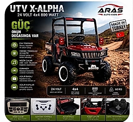 UTV X-ALPHA 24 Volt 800 WATT 4x4 çift kişilik